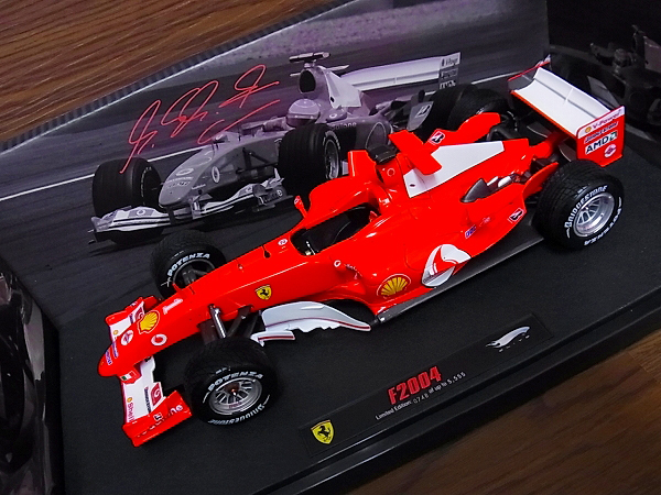 実際に弊社で買取させて頂いたHOT WHEELS N2078 FERRARI F1 F2004 N 1 2nd GP BELGIUM 1/18の画像 1枚目