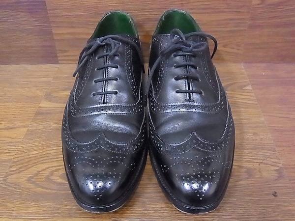 実際に弊社で買取させて頂いたTricker's/トリッカーズ ウィングチップ シューズ 黒/M5633の画像 1枚目