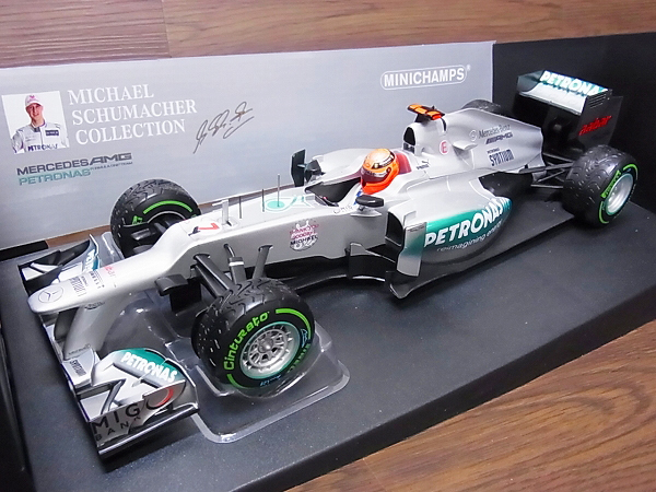 実際に弊社で買取させて頂いたMINICHAMPS ブラジルGP ペトロナス W03 #7M.シューマッハ 1/18の画像 1枚目