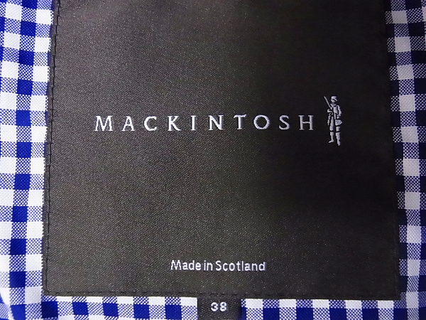 実際に弊社で買取させて頂いた【未使用】MACKINTOSH/マッキントッシュ ステンカラーコート38の画像 2枚目