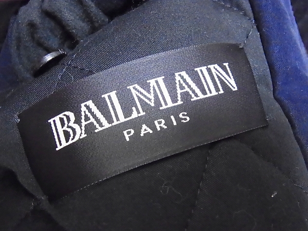 実際に弊社で買取させて頂いたBALMAIN/バルマン 14AW 袖切り替えライダースブルゾン 48の画像 2枚目