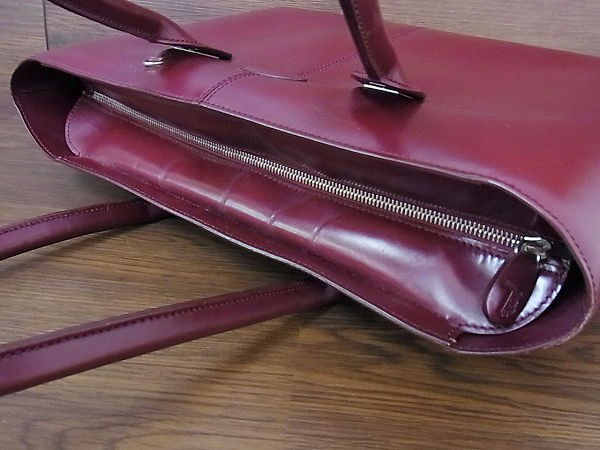 実際に弊社で買取させて頂いたTOD'S/トッズ レザー 2WAY トート/ショルダーバッグ エンジの画像 3枚目