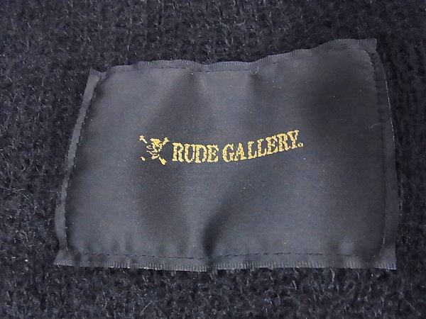 実際に弊社で買取させて頂いたRUDE GALLERY/ルードギャラリー マフラー/ストール ブラックの画像 1枚目