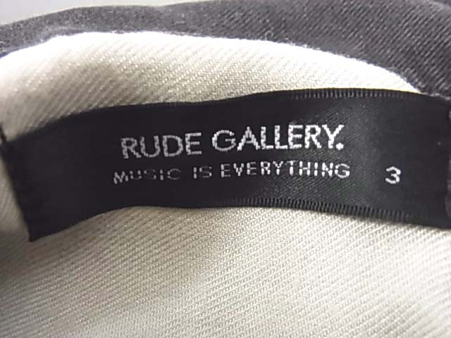 実際に弊社で買取させて頂いたRUDE GALLERY/ルードギャラリー 刺繍シャツ ダークグレー 3の画像 2枚目