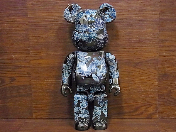 実際に弊社で買取させて頂いたBE@RBRICK/ベア＠ブリック MATT BLACK 09年 ジュエリー 400%の画像 1枚目