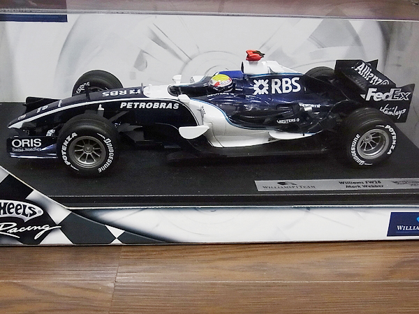 実際に弊社で買取させて頂いた[未使用]Hot Wheels ウィリアムズ F1チーム MARK WEBBER 1/18の画像 1枚目