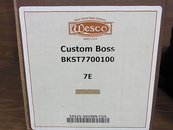 実際に弊社で買取させて頂いたWESCO/ウエスコ THE BOSS レザーエンジニアブーツ ブラック/7Eの画像 7枚目