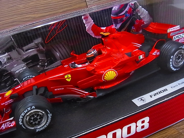 実際に弊社で買取させて頂いた【未使用】ホットウィール F2008 F.マッサ フェラーリ 1/18の画像 1枚目