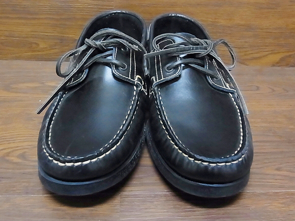 実際に弊社で買取させて頂いたParaboot/パラブーツ BARTH レザーデッキシューズ　ネイビー 9の画像 1枚目