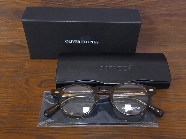 実際に弊社で買取させて頂いたOLIVER PEOPLES Gregory Peck デミ柄 伊達メガネ OV5186-1003の画像 9枚目