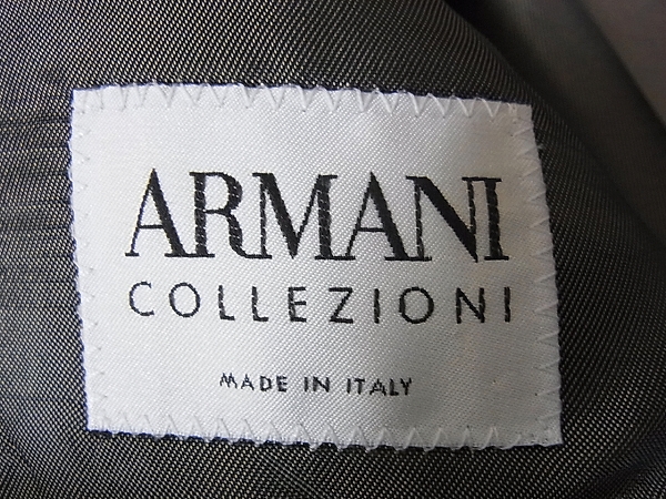 実際に弊社で買取させて頂いたARMANI COLLEZIONI/アルマーニ スーツ上下セットアップ/48Rの画像 2枚目