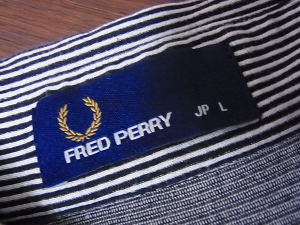 実際に弊社で買取させて頂いたFRED PERRY/フレッドペリー ボタンダウンカラー ワークシャツ/Lの画像 2枚目