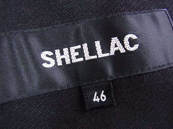 実際に弊社で買取させて頂いたSHELLAC/シェラック 1B ジャケット ブラック/1345902822/46の画像 4枚目