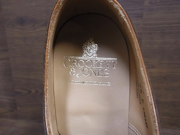 実際に弊社で買取させて頂いたCROCKETT&JONES/クロケット＆ジョーンズ 革靴/レザー5951/6.5の画像 6枚目