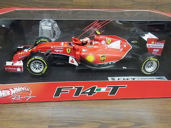 実際に弊社で買取させて頂いた[未使用]Hot Wheels フェラーリ F14-T キミ・ライコネン 1/18の画像 1枚目