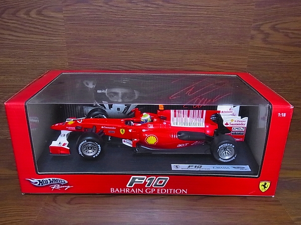 実際に弊社で買取させて頂いたHot Wheels フェラーリ F1 F10 BAHRAIN GP ED 2010 T6288 1/18の画像 5枚目