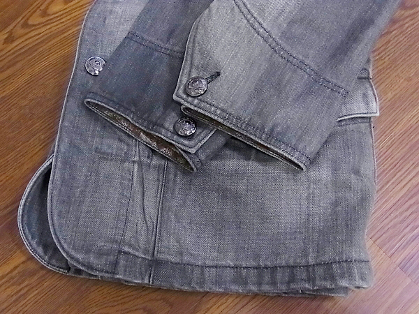Roen Jeans/ロエンジーンズ スカル/デニムジャケット 灰 46の買取実績