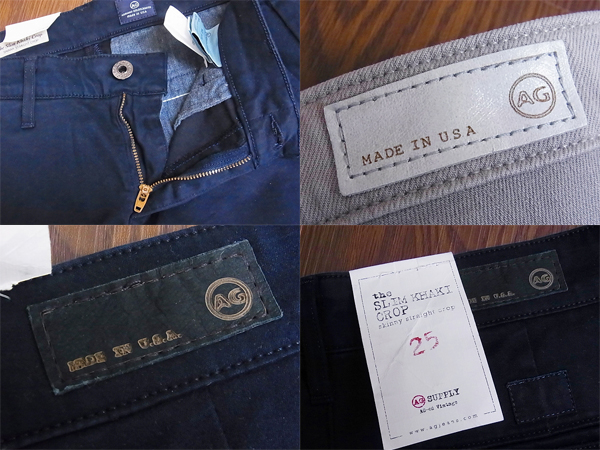 実際に弊社で買取させて頂いたAG JEANS/エージージーンズ スキニーパンツ 灰,紺 2点セットの画像 2枚目