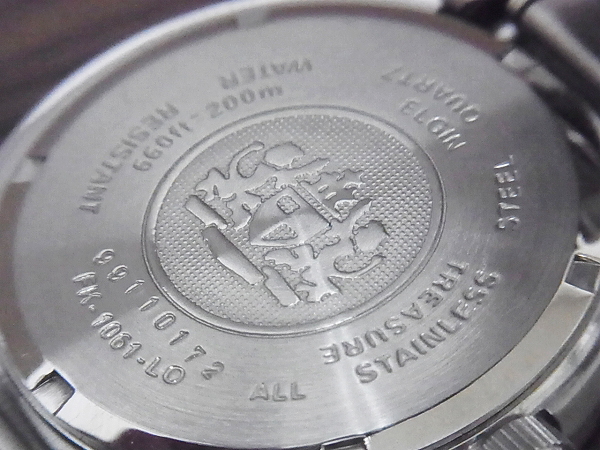 想像を超えてのエルジン 美品 FK-1061-E クロノグラフ 腕時計(アナログ