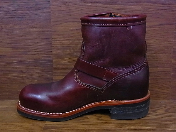 実際に弊社で買取させて頂いたCHIPPEWA/チペア エンジニアレザーブーツ USA製 91067/8Eの画像 4枚目