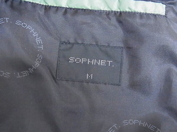 実際に弊社で買取させて頂いたSOPHNET/ソフネット ダウンベスト/ボタン＆ジッパー 緑系 Mの画像 5枚目