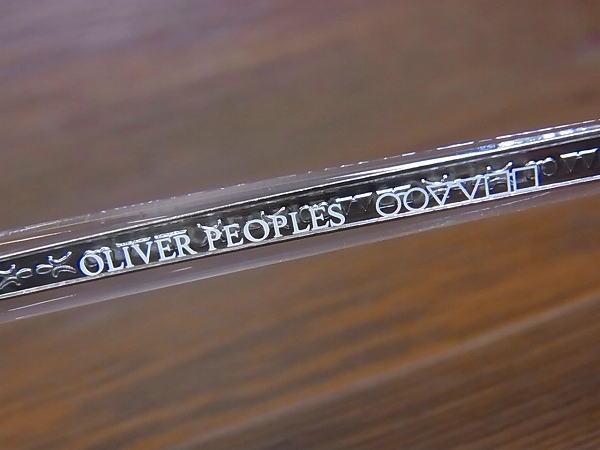 実際に弊社で買取させて頂いたOLIVER PEOPLES Gregory Peck 伊達メガネ 透け青 OV5186-1006の画像 4枚目