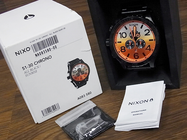 実際に弊社で買取させて頂いたNIXON/ニクソン[6.6万↑]THE 51-30 CHRONO/クォーツ A083-580 の画像 8枚目