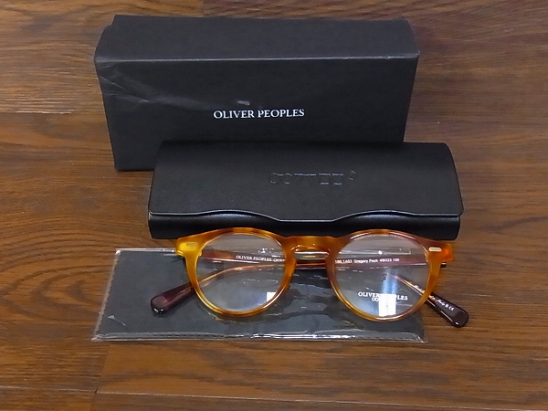 実際に弊社で買取させて頂いたOLIVER PEOPLES Gregory Peck めがね 茶×橙 OV5186-1483の画像 9枚目