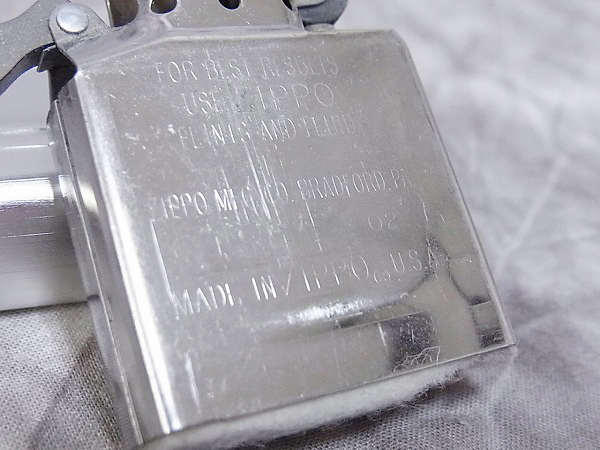 実際に弊社で買取させて頂いたZIPPO/ジッポー ZERO HALLIBURTON/ゼロ ハリバートン/2003年製の画像 6枚目