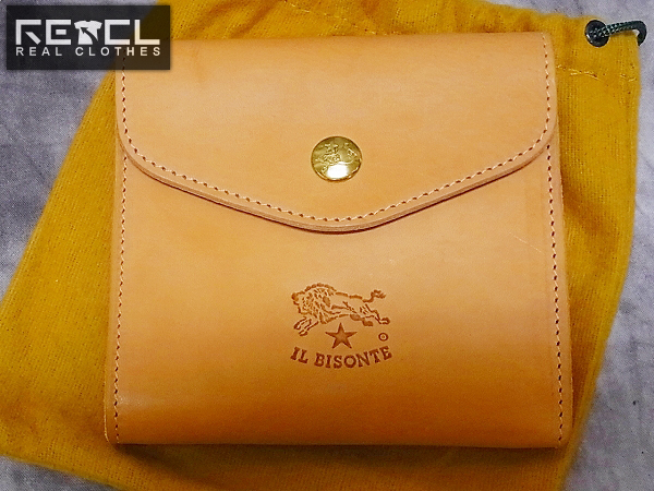 実際に弊社で買取させて頂いたIL BISONTE/イルビゾンテ 2三つ折り財布 レザー/ヌメ 411304