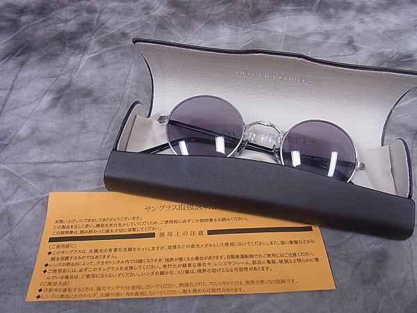 実際に弊社で買取させて頂いたOLIVER PEOPLES/オリバーピープルズ サングラス 銀×黒/OP-5 Pの画像 9枚目