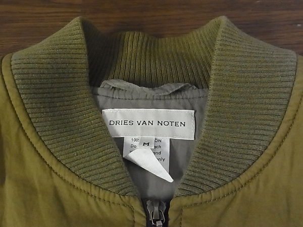 実際に弊社で買取させて頂いたDRIES VAN NOTEN/ドリスヴァンノッテン M-1 ブルゾン カーキ/Mの画像 5枚目