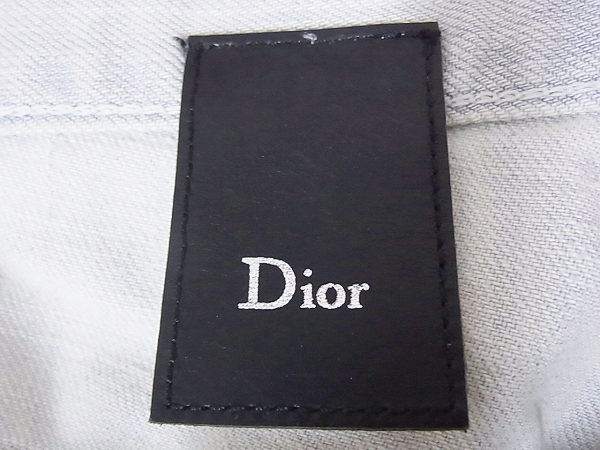 実際に弊社で買取させて頂いたDior homme/ディオール 09SS ペイント加工デニムパンツ/29の画像 2枚目