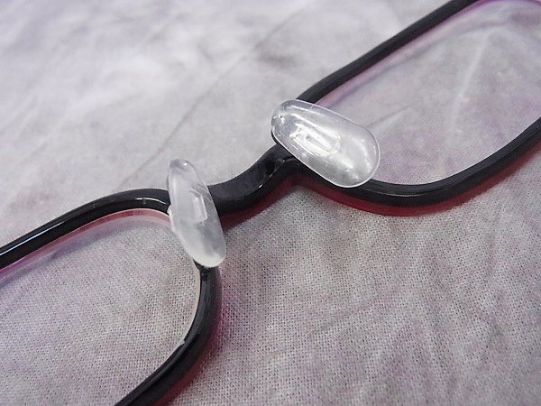 実際に弊社で買取させて頂いた白山眼鏡/HAKUSAN MEGANE スクエア型眼鏡フレーム レッド系の画像 4枚目