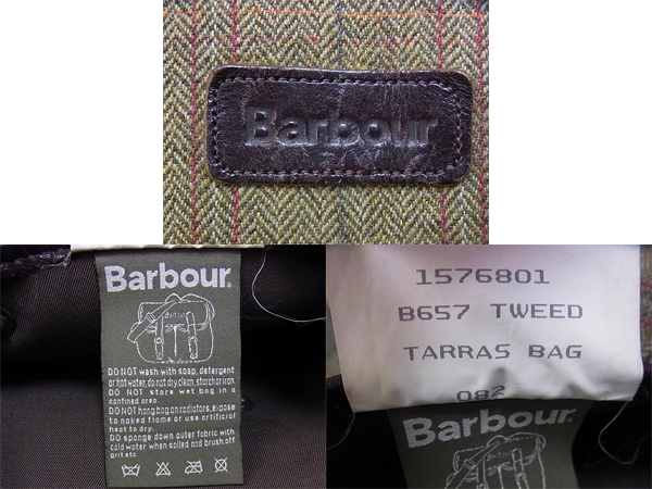 実際に弊社で買取させて頂いたBarbour/バブアー ショルダー/メッセンジャーバッグ カーキの画像 5枚目