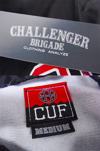 実際に弊社で買取させて頂いたCHALLENGER×HUF オリジナルダブルネームCUF コーチジャケット/Mの画像 2枚目