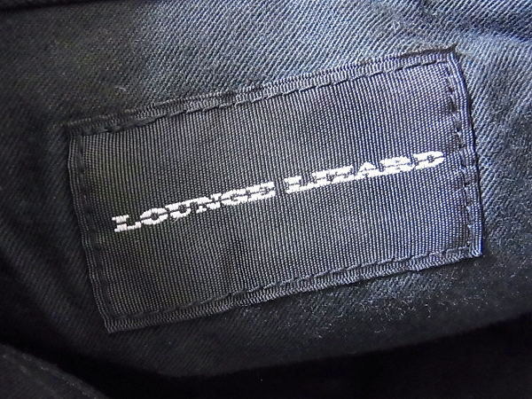 実際に弊社で買取させて頂いたLOUNGE LIZARD/ラウンジリザード ストレッチパンツ 黒/1の画像 2枚目