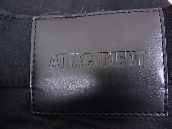 実際に弊社で買取させて頂いたATTACHMENT/アタッチメント パンツ ボタンフライ ブラック/1の画像 5枚目