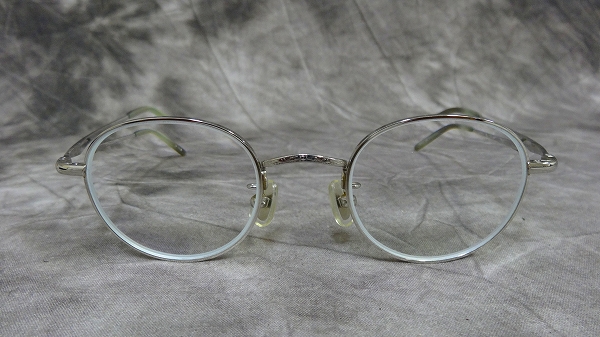 金子眼鏡 恒眸作 ボストン/T270 度入 メガネフレーム シルバーの買取