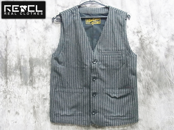 実際に弊社で買取させて頂いたCALEE MELANGE STRIPE VEST/ダブルストライプ ワークベスト/M