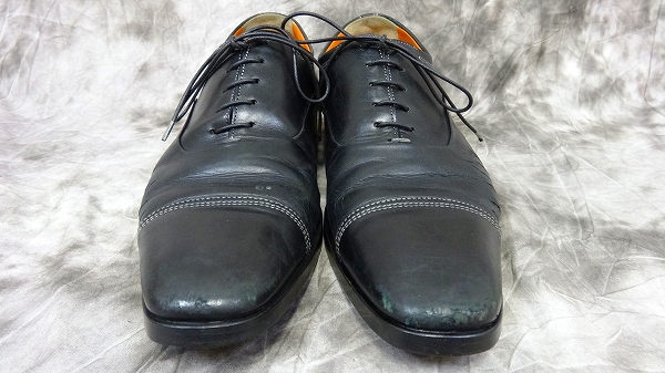 実際に弊社で買取させて頂いたSantoni/サントーニ 13378ストレートチップレザーシューズ/6.5の画像 1枚目