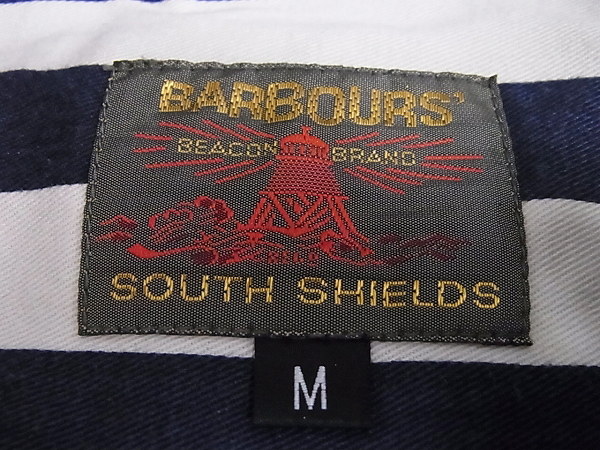 実際に弊社で買取させて頂いたBarbour/バブアー ノンオイルコットンジャケット ネイビー系 Mの画像 4枚目