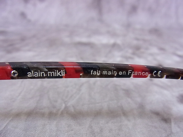 実際に弊社で買取させて頂いたalain mikli/アランミクリ　リミテッドモデル レッド系/al0542の画像 7枚目