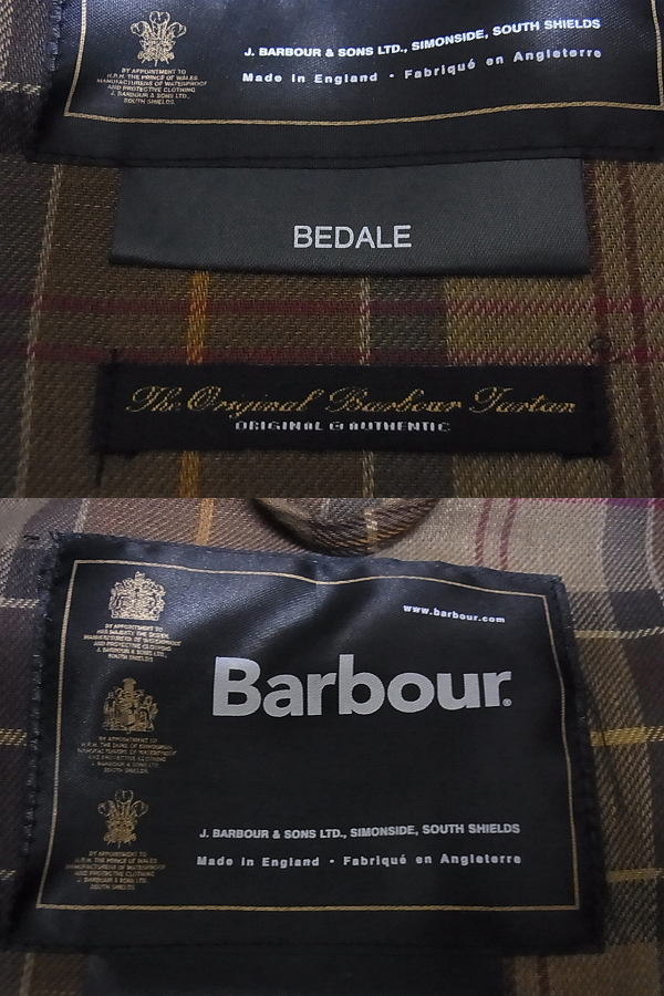 実際に弊社で買取させて頂いたBarbour/バブアー ビデイル オイルドジャケット ブラウン系の画像 3枚目