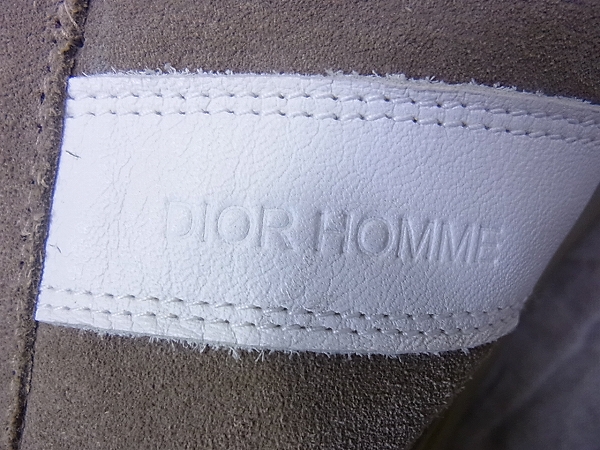 実際に弊社で買取させて頂いたDior homme/ディオールオム ハイカットスエードスニーカー/42.5の画像 9枚目