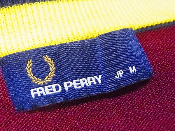 実際に弊社で買取させて頂いたFRED PERRY/フレッドペリー ストライプ ニットカーディガン/Mの画像 2枚目