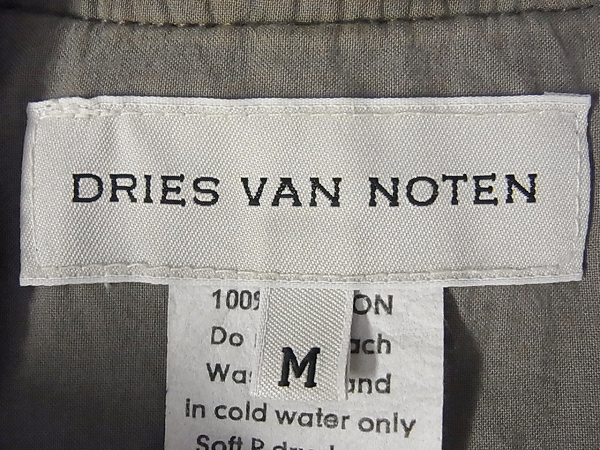 実際に弊社で買取させて頂いたDRIES VAN NOTEN/ドリスヴァンノッテン M-1 ブルゾン カーキ/Mの画像 2枚目