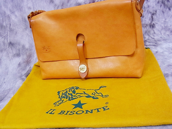 実際に弊社で買取させて頂いたIL BISONTE/イルビゾンテ 2WAY ショルダーバッグ 5452305111の画像 9枚目