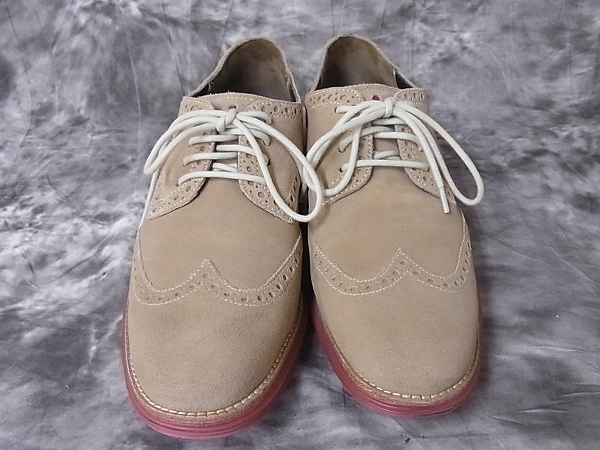 実際に弊社で買取させて頂いたCOLE HAAN/コールハーン ウィングチップ スエード /C10228/8.5の画像 1枚目