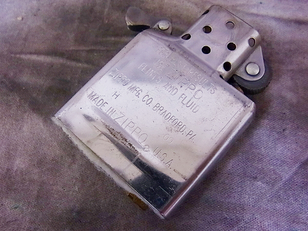 実際に弊社で買取させて頂いたZIPPO/ジッポー Orobianco/オロビアンコ 革巻き 2009年製の画像 5枚目